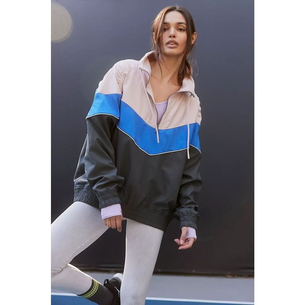 Free People Movement Walk The Line Colorblock Pullover